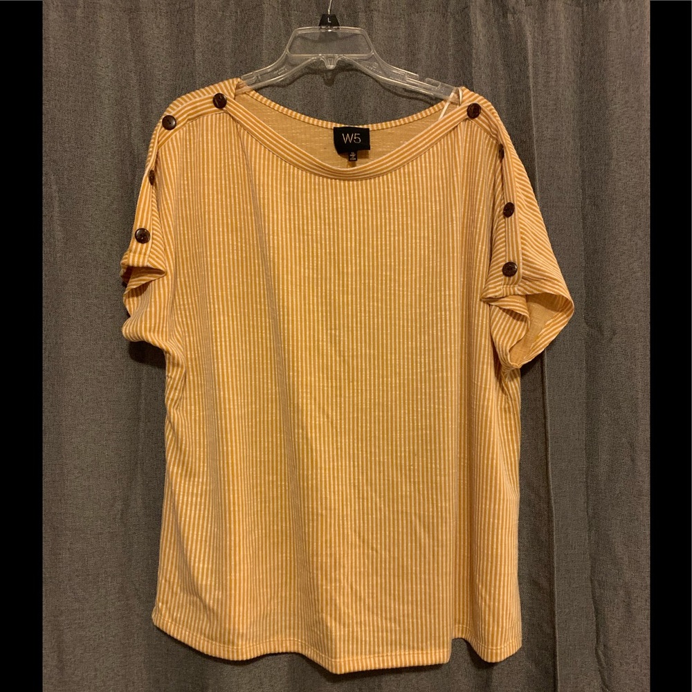 Anthropologie W5 Button Detail Dolman Blouse